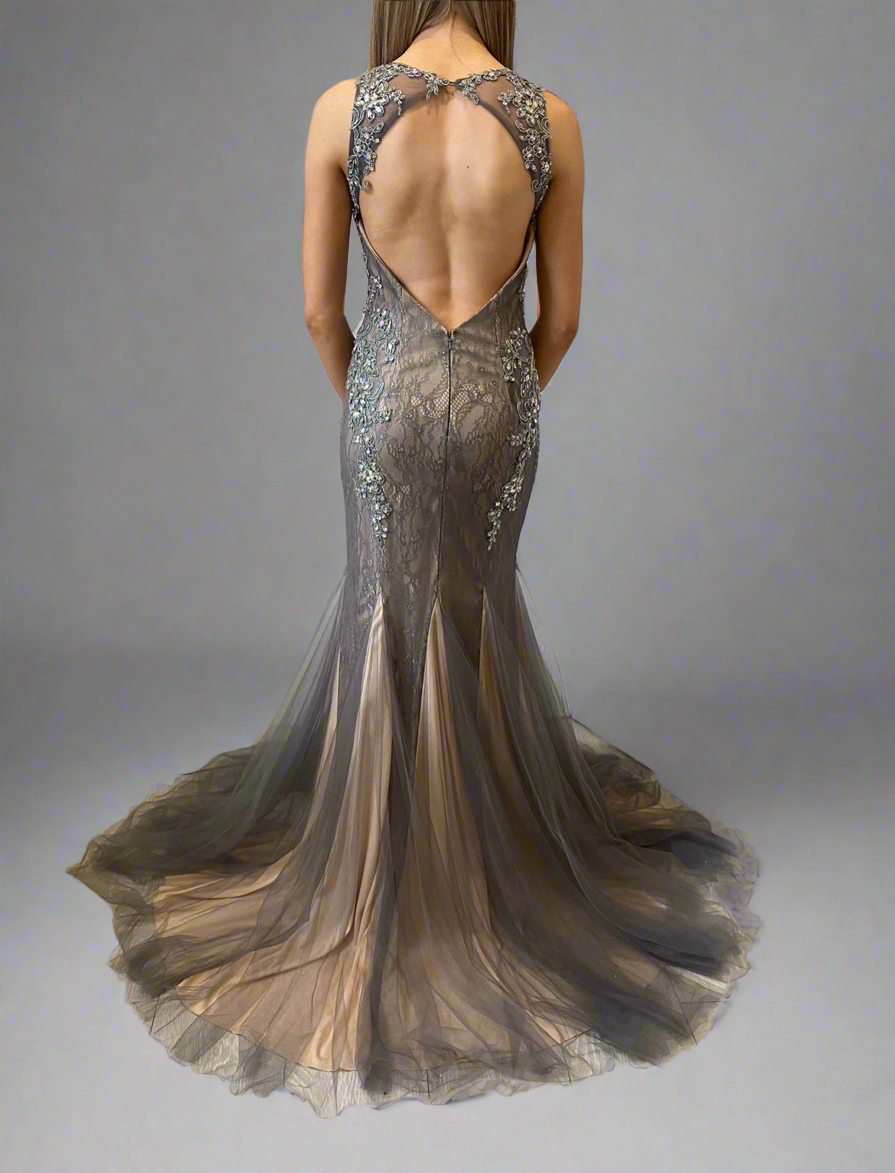 Jovani 98665 Prom Dress Gunmetal