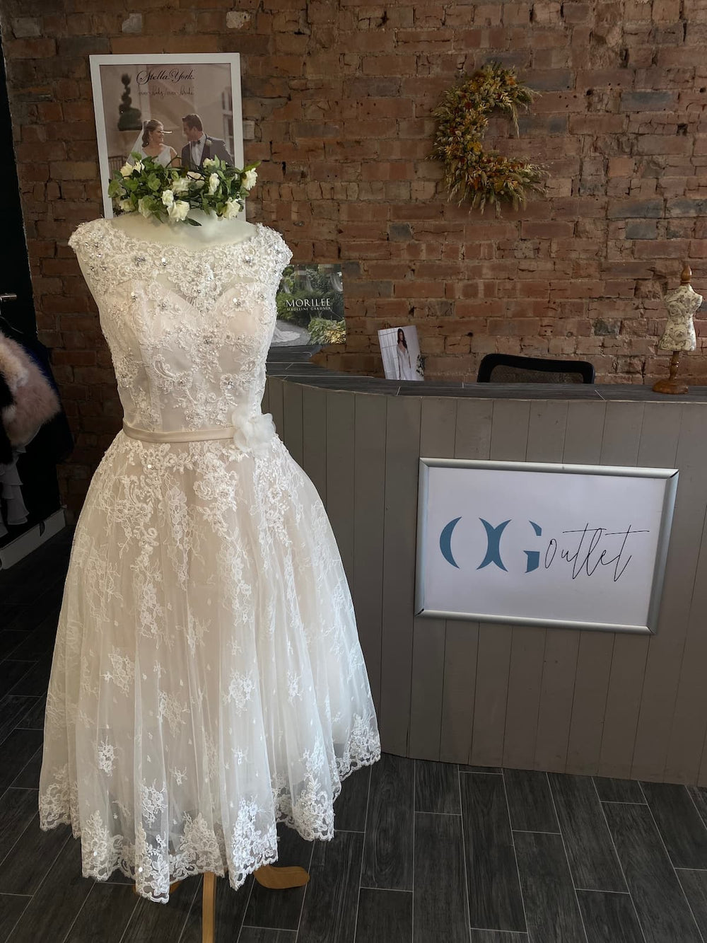 Front view of Mia Bridal Gown.