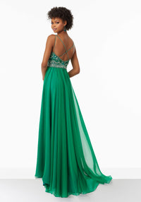 Back view of Morilee 99129 Prom Dress only available in royal.